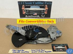 OEM 1961 1962 1963 1964 Cadillac Eldorado Deville Series 62 Convertible LEFT DRIVER SIDE REAR QUARTER WINDOW REGULATOR #4309373